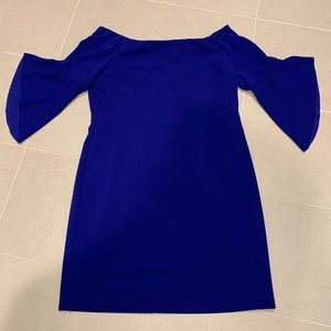 Antonio Melani shoulder bell sleeve scuba Dress